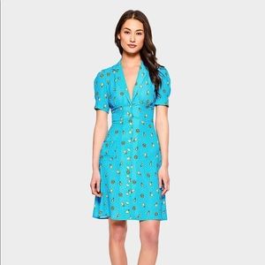 NWT Betsey Johnson Blue Lemon Dress Size 12